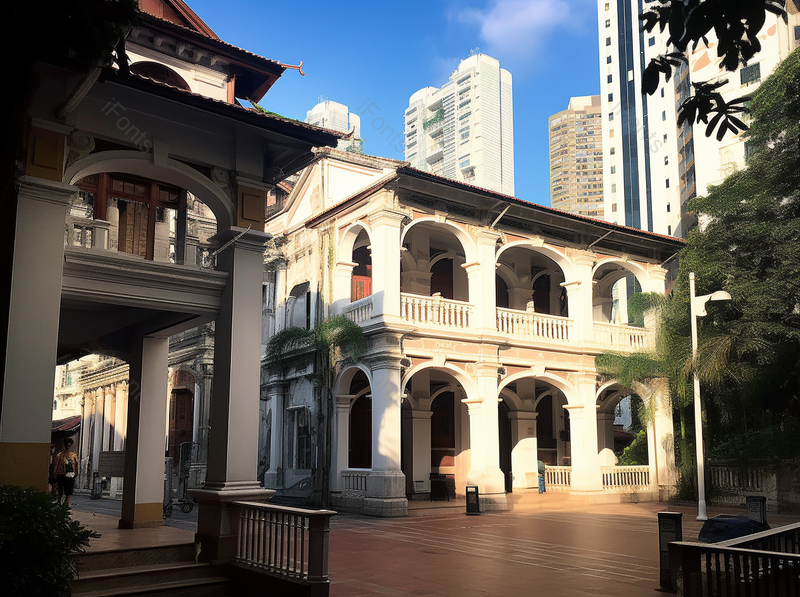 书香气十足的香港大学校园教学楼,高清,摄影图,摄影图片,图片大全,摄影图免费下载